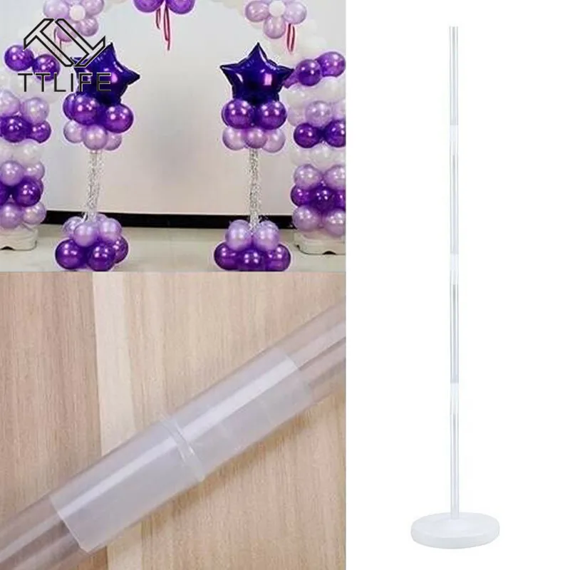  TTLIFE Plastic Balloon Arch Column Stand with Base Kits Wedding Birthday Party Decor Ballons Decora
