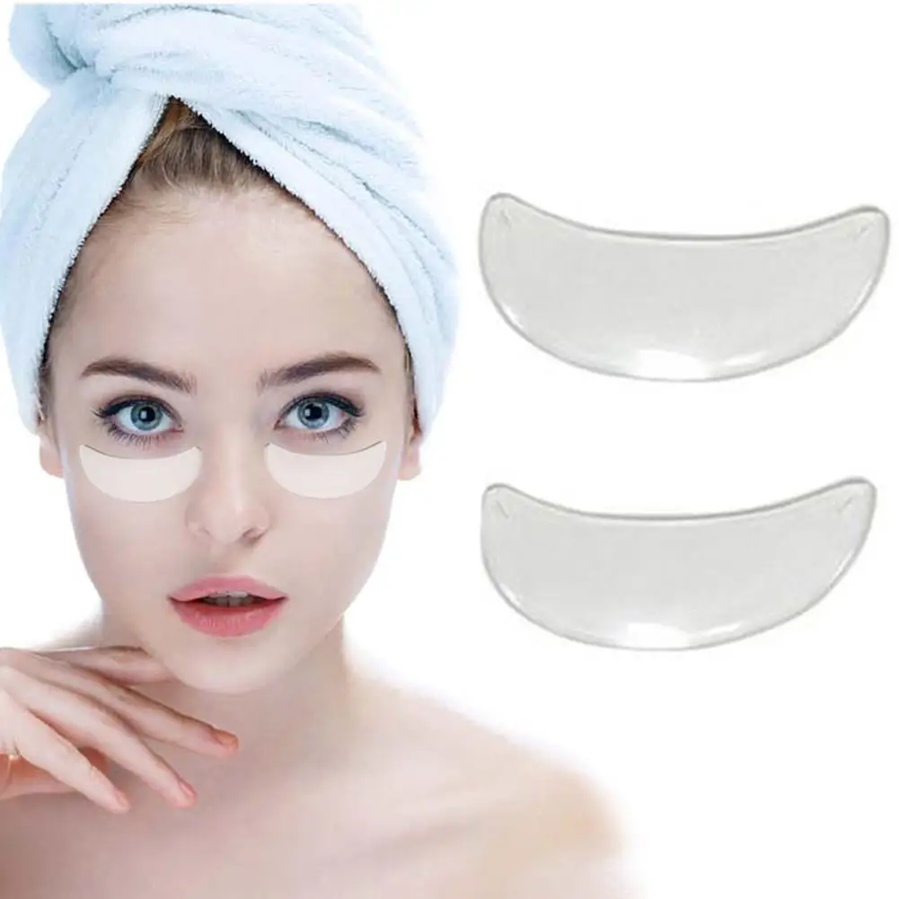 

2Pcs Reusable Waterproof Silicone Anti-wrinkle Eye Pads Flattening Patches Hot