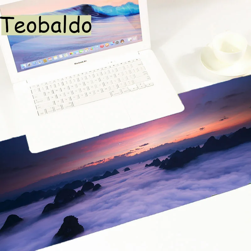 High Quality Hot Selling Mountain In The Fog Scenery Mouse Pad Gaming Mat Speed New Mousepad Large Size | Компьютеры и офис