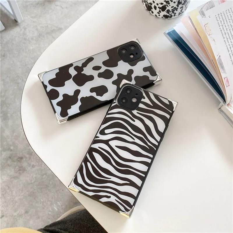 

New fashion Zebra pattern girl Anti-fall Phone Cover Case For Iphone X 11 pro Xs Max Xr 10 8 7 Plus SE 4.7 soft Coque Fundas