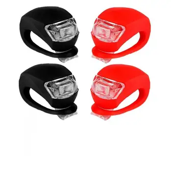 

Bicycle Lights Super Frog Silicone LED Bike Light Front and Rear Bike Light 4Pcs