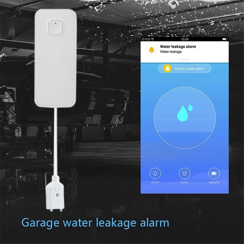 Умный wifi датчик утечки воды, сигнализация, приложение Tuya, система домашней безопасности, независимый датчик утечки воды