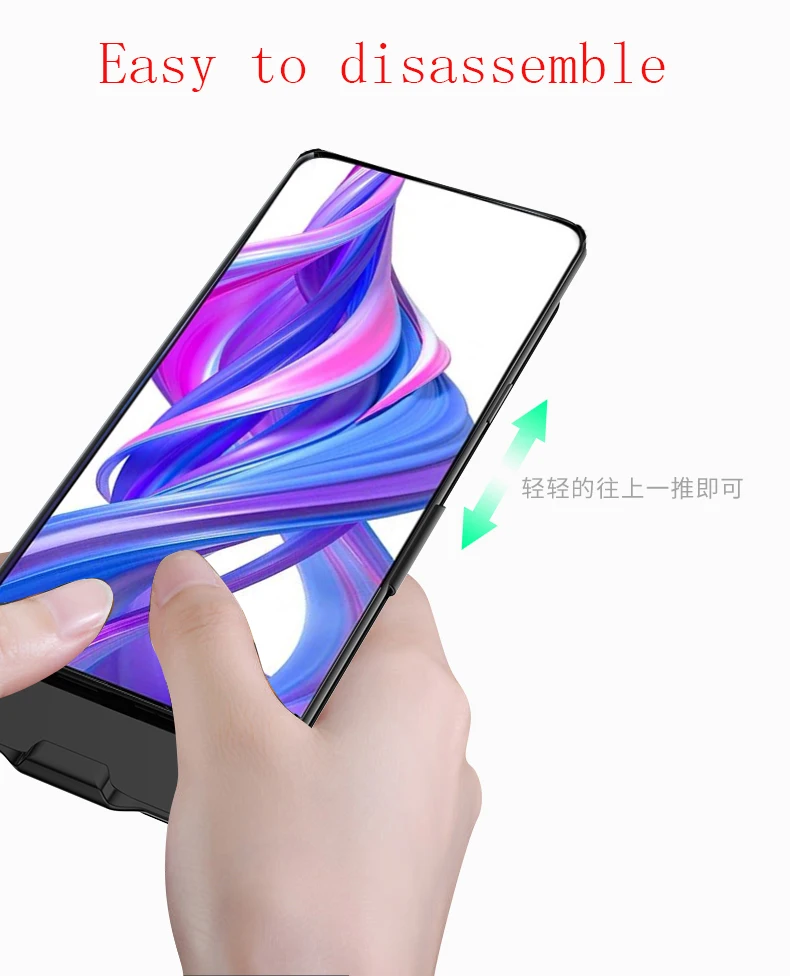 6800 мАч банк питания зарядное устройство чехол для huawei honor 9X внешняя запасная крышка для honor 9X Pro батарея Чехол