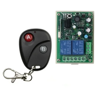 

AC 110V 220V Wide voltage 2 CH RF Wireless Remote Control Switch 1 piece transmitter with 2 buttons & 1 piece receiver