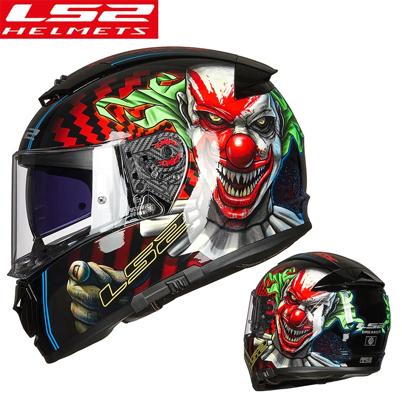 LS2 Полный лицевой шлем мото rcycle шлем casco moto capacetes de moto ...