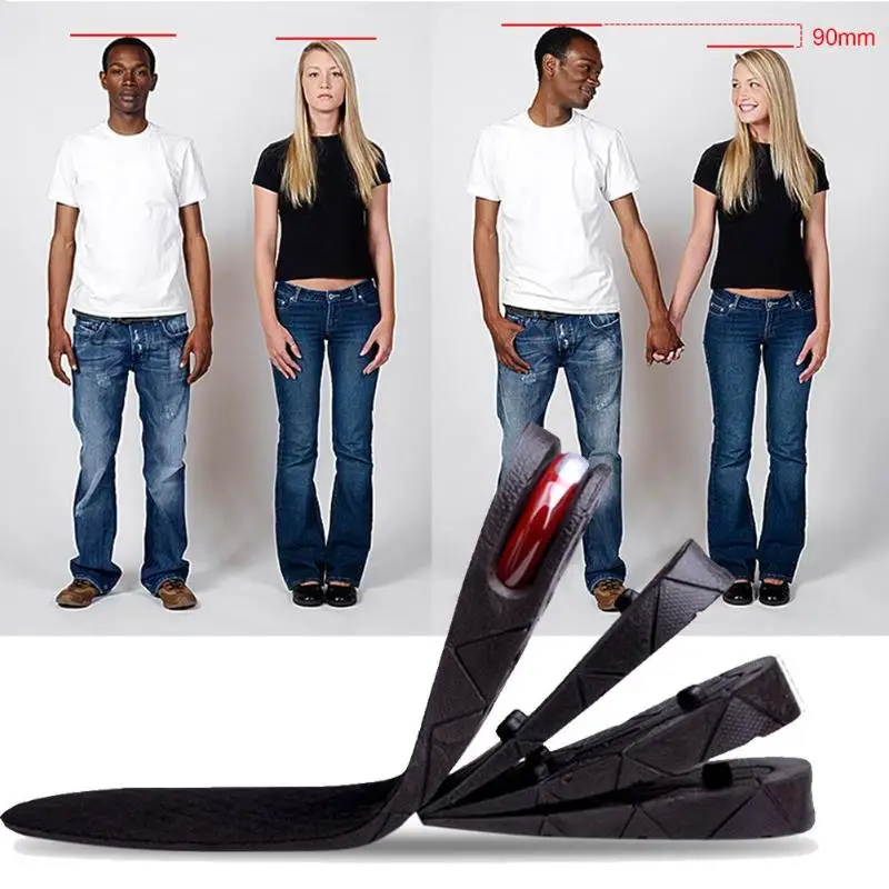 Height Increase Shoe Insoles Men Women Insole Heel Lift Adjustable Inserts 
