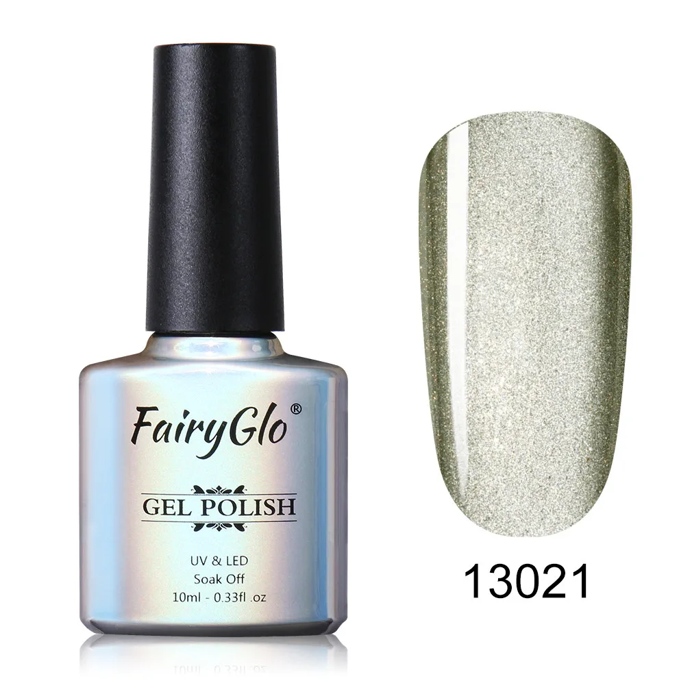 13021 FairyGlo 10ml 5D Wide Line Cat Eye UV Gel Polish Chameleon Cat's Eyes Nail Gel Polish Magentic Nail Gel Varnish Enamel Lacquer - Цвет: 13021