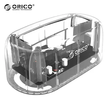 

ORICO 2.5"3.5" SSD HDD Case Transparent Design USB3.0 to SATA3.0 HDD Docking Station 12TB Hard Disk Drive Tool Free HDD Box