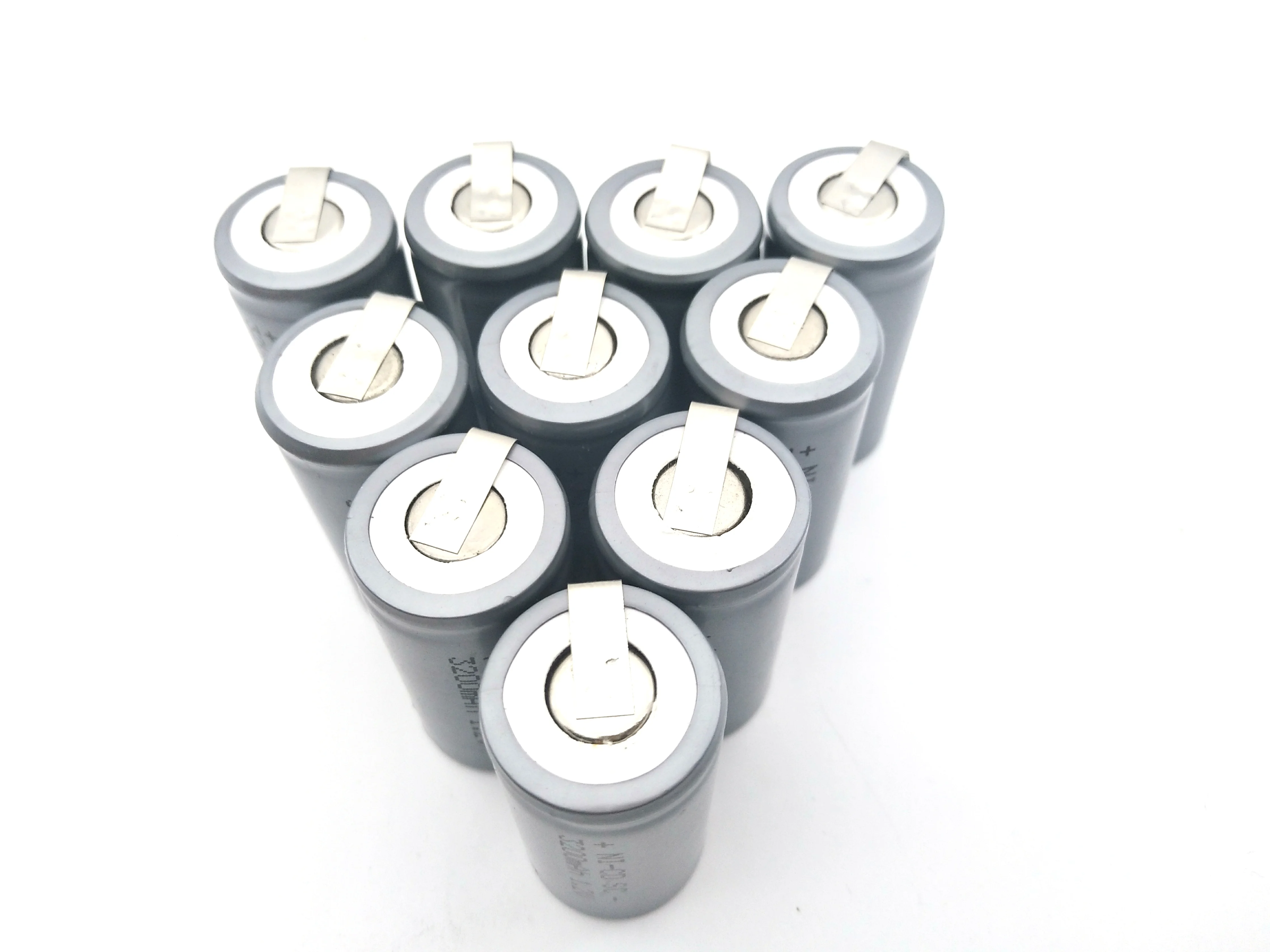 

10PCS OOLAPR Free Shipping SC NI-CD battery Silver 3200mAh rechargeable subc battery 1.2 v with tab for makita dewalt for bosch