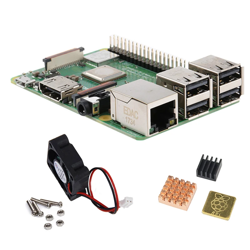 Raspberry pi 3b plus базовый набор с + вентилятором и радиатором raspberry plus|Демонстрационные