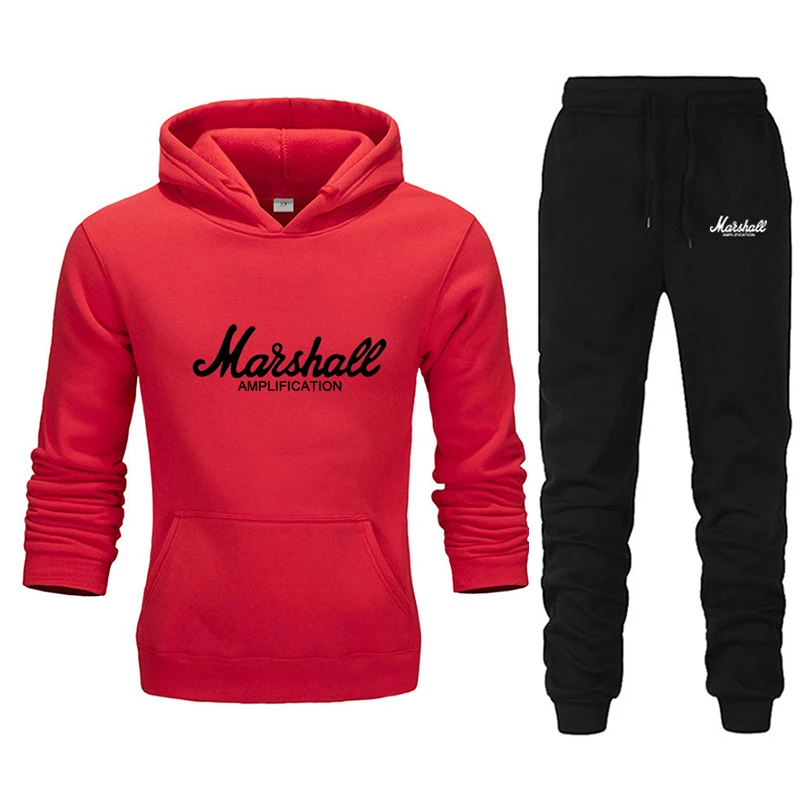 

New Two Pieces Set Fashion Brand Hooded Sweatshirts Sportswear Mens Tracksuit Hoodie Winter Autumn Clothes Hoodies+Pants Sets