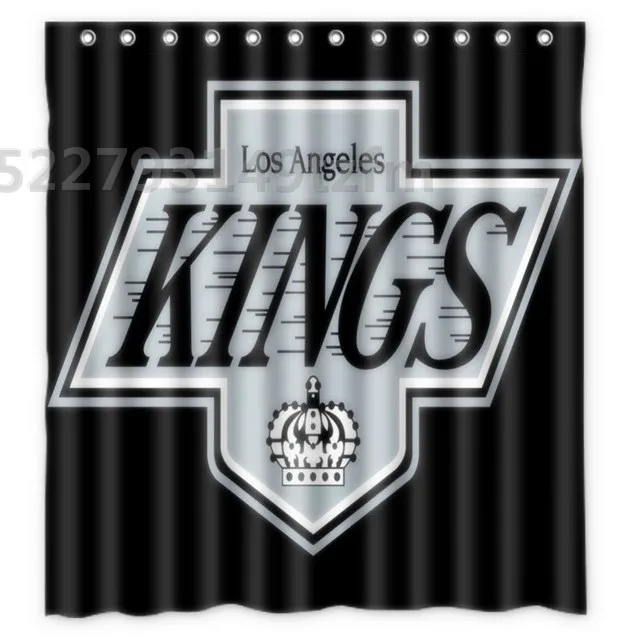 Waterproof Shower Curtains los angeles kings shower curtain Print Polyester Fabric Bathroom Curtain With 12 Hooks - Цвет: photo color