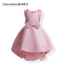 Petit Camelia/Элегантные платья для маленьких девочек; кружевное платье в стиле пэчворк с бантом для маленьких девочек; детская одежда; платья принцессы для маленьких девочек