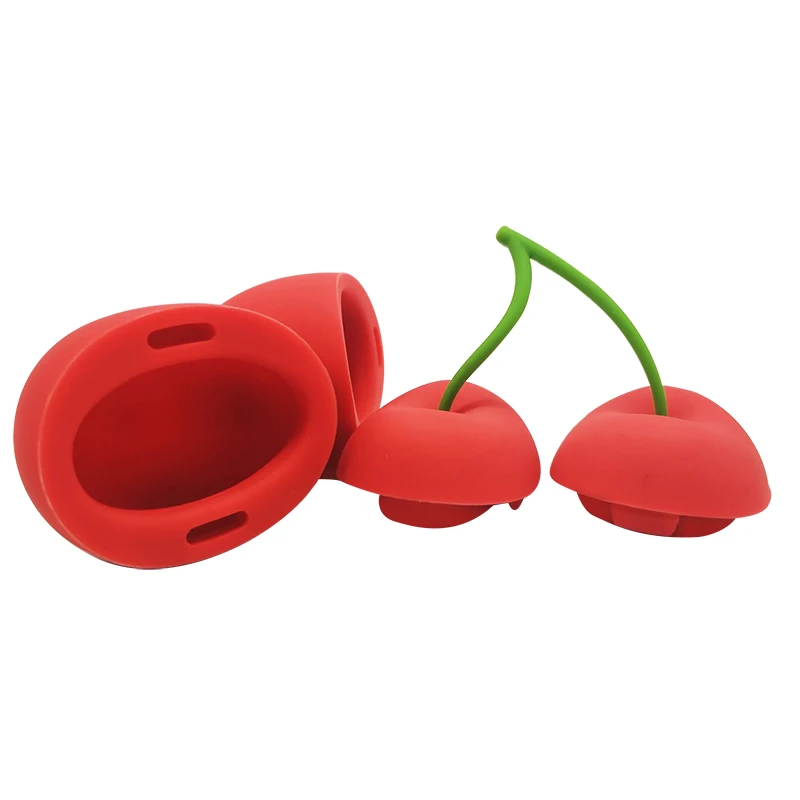 Cherry-Shaped Silicone Lip Plumper Device Suction Pump Sexy Lips Filler Enhancer Waterproof Lip Care Tools