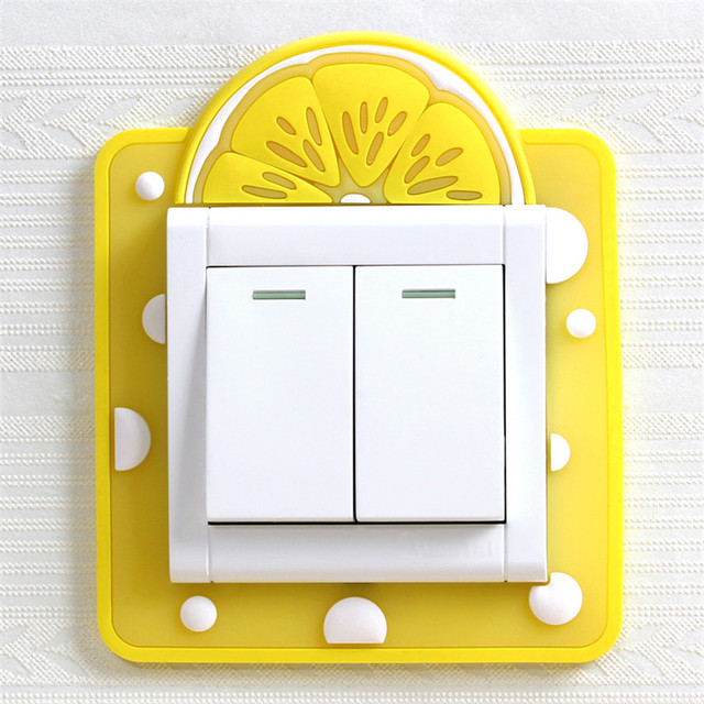 Switch Sticker Glow in Dark Wall Sticker home decor Luminous Switch/Socket Silicone Protect Cover On-Off Decor Sticker