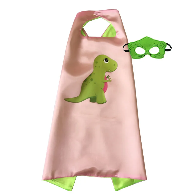 Костюмы динозавра для малышей; накидки с фетровыми масками; Двусторонняя одежда для костюмированной вечеринки на день рождения - Цвет: C112