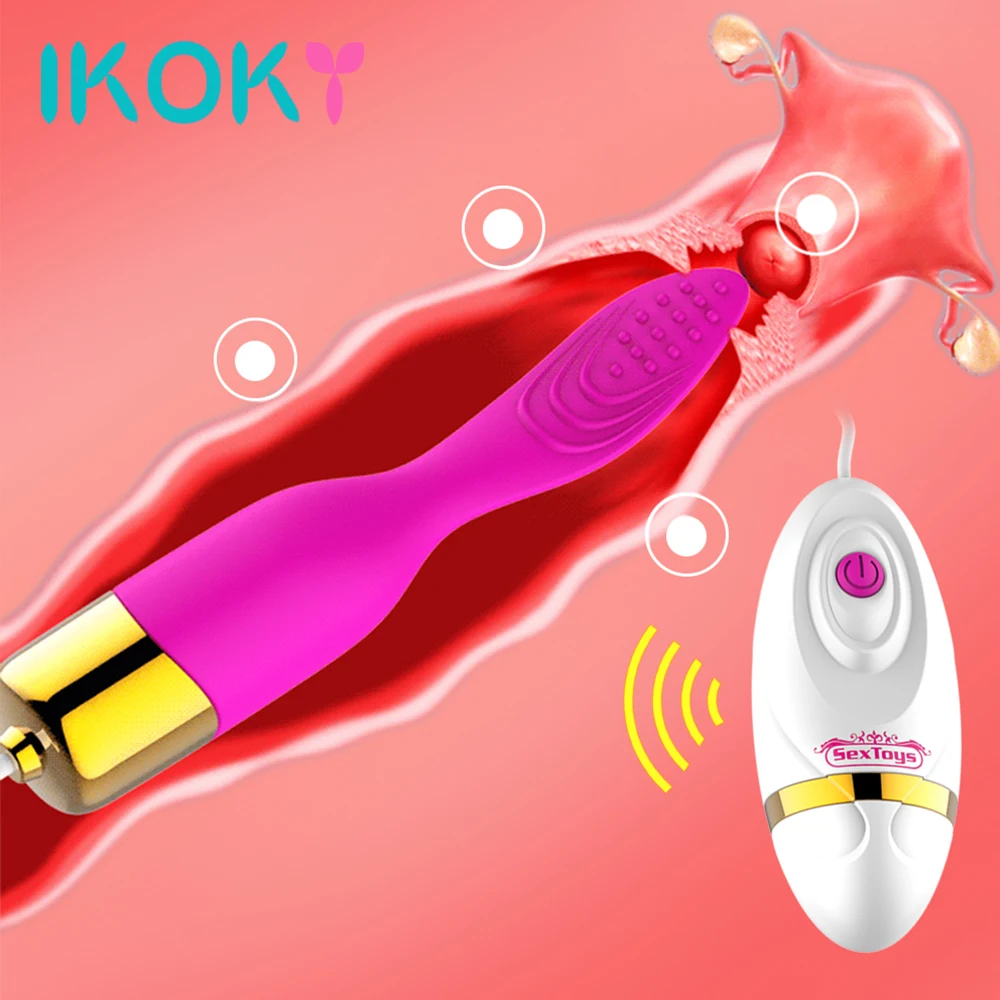 IKOKY Tounge лижущий вибратор 10 скоростей Дистанционное управление вибрирующее яйцо
