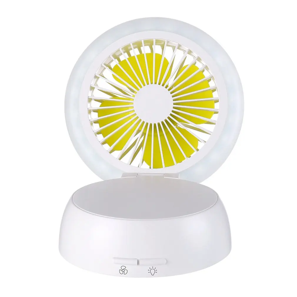 

Creative Mushroom Lamp Table Fan Dual-use Mute Large Wind Usb Charging Fan Summer Portable Small Fan