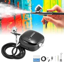 Kit Mini aérographe électrique portable EU US, avec compresseur d'air, batterie 1000mAh, buse 0.3mm, pistolet à peinture, pour le maquillage et le Nail Art