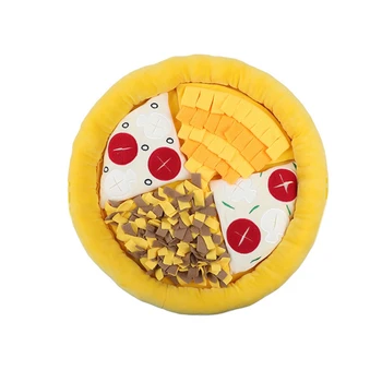 

Pet Supplies Dog Pizza Smell Sniffing Pad Vocal Can Hide Food Toys Sniffing Training Mat