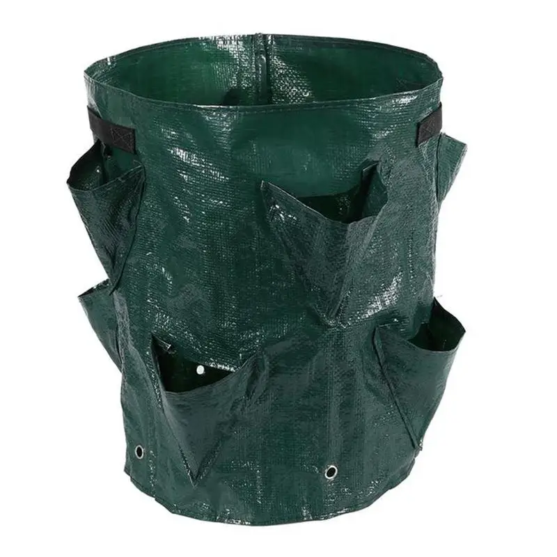 1Pcs Gardening Green PE Woven Plant Bag Multi-port Strawberry Herb Planting Bag Sweet Potato Vegetable and Fruit Potting Bag 1Pcs Gardening Green PE Woven Plant Bag Multi-port Strawberry Herb Planting Bag Sweet Potato Vegetable and Fruit Potting Bag