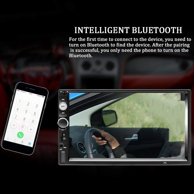 2 Din автомобильный стерео 7 дюймов HD свяжитесь Sn MP5 плеер Bluetooth FM радио Поддержка