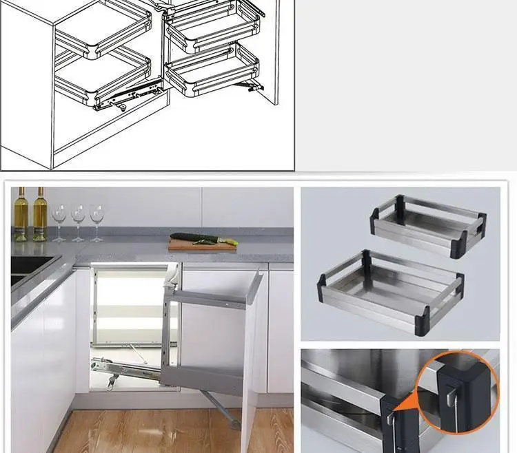 Para колгар En La Ducha сушилка для посуды Despensa Gabinete аксессуары Нержавеющая сталь Органайзер Cozinha Кухня шкаф корзина