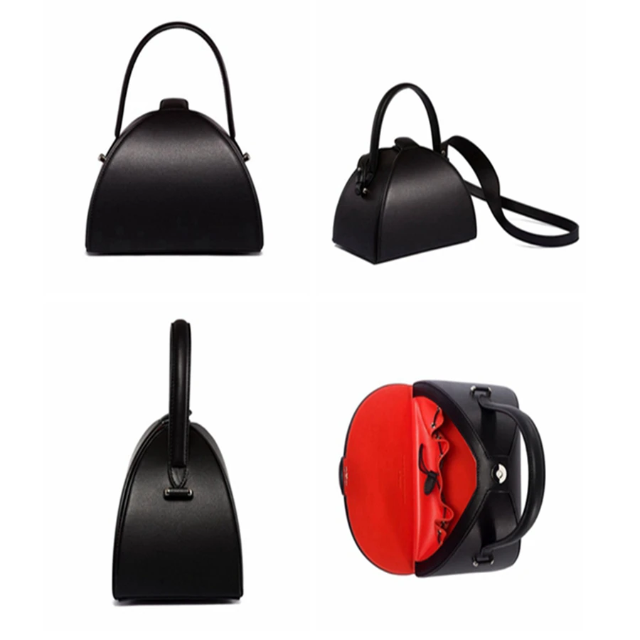 handbags New Satchel Pandora's box semi-circular bag retro geometry shoulder crossbody women bag