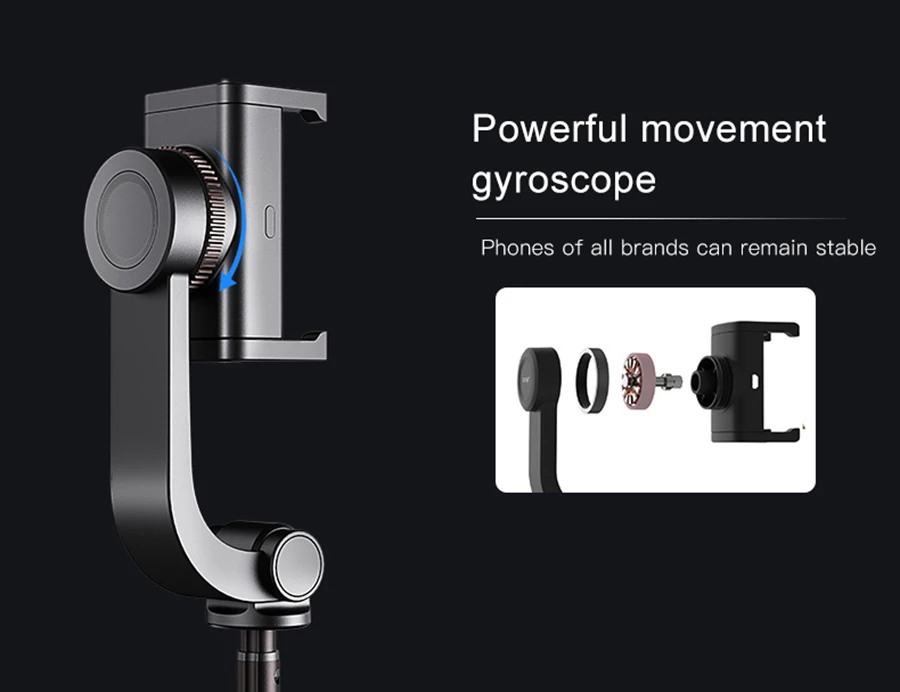 Handheld Gimbal Stabilizer 3 in 1 Selfie Stick Phone For iPhone 11 pro Max 7 8 Plus X XS MAX For Samsung Galaxy Action-5
