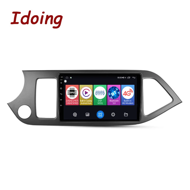 

Idoing 9"Car Radio Stereo Video Player For Kia Picanto Morning 2011-2016 GPS Navigation Built-in Carplay Android Auto Head Unit