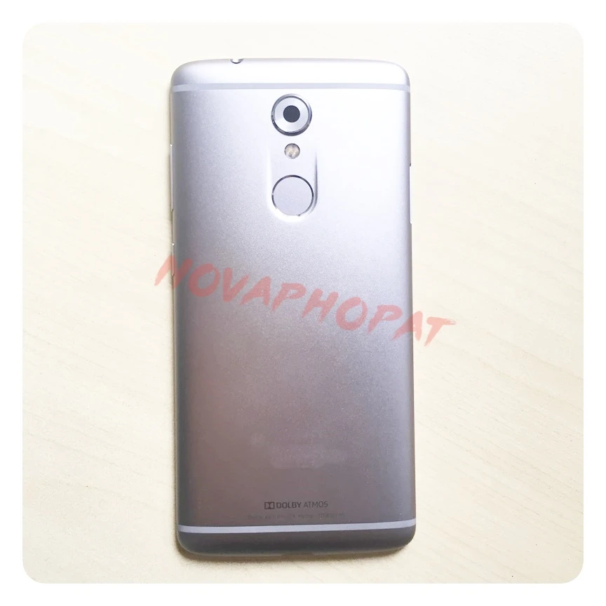 Novaphopat задняя крышка для zte Axon 7 mini B2017 батарейный Корпус чехол с боковой кнопкой отпечатков пальцев гибкий кабель объектив камеры