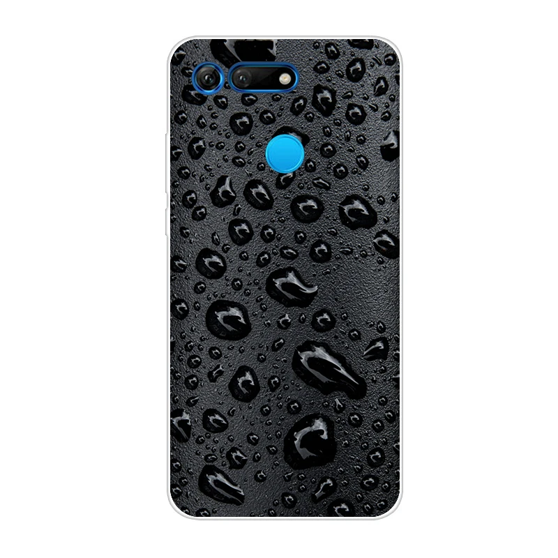 Светло-фиолетовый 6,4 ''для huawei Honor вид 20 чехол из мягкого ТПУ с принтом, из силикона чехол для Капа huawei Honor V20 чехол V 20 View20 Hoesje тонкий - Цвет: Светло-фиолетовый