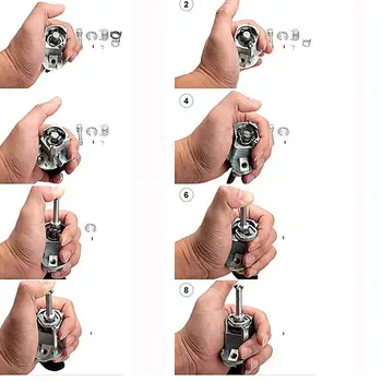 

Left/Right Front Driver Side Barrel Cyliner Door Lock Repair Kit for E46 3 Serie E7CA