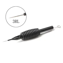 Стерильные одноразовые иглы для татуажа наконечник RL силиконовая ручка черный