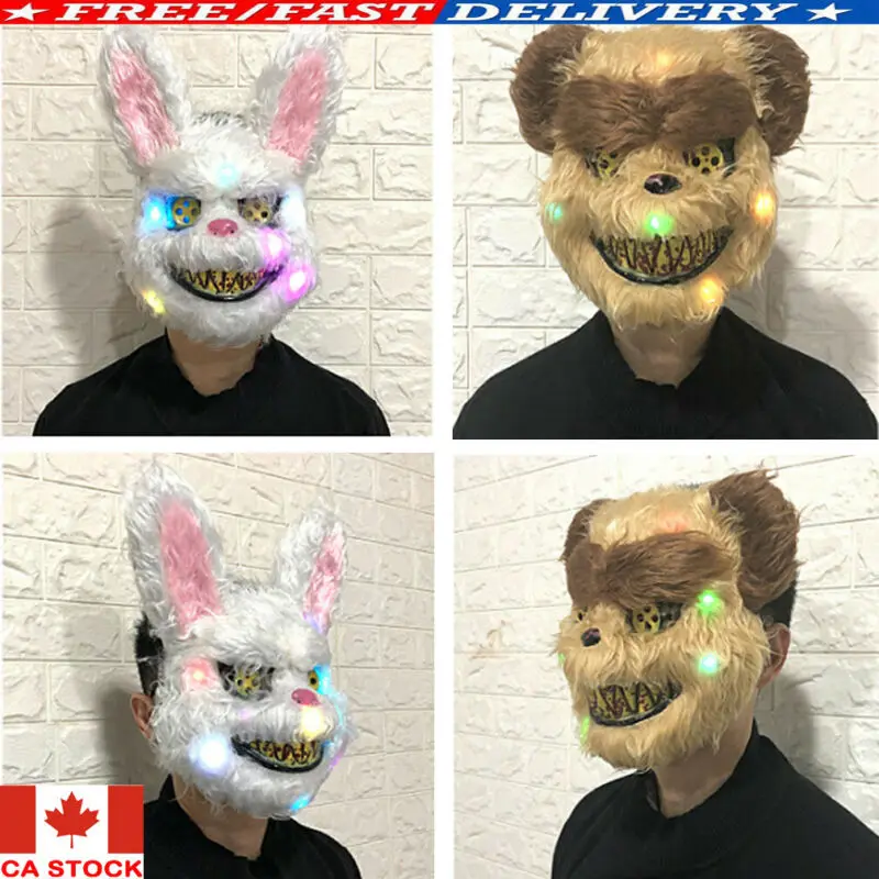 

Halloween LED Glow Mask Wire Light Up The Purge Movie Costume Party