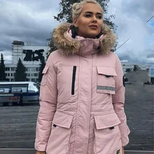 Europe And America Ins2018 Autumn New Style Hot Selling Fashion Cotton-padded Clothes Pike Women's Mid-length Cotton Coat