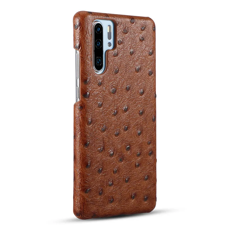 BestNull первый слой воловьей кожи страуса шаблон задняя крышка чехол для huawei P30 смартфон