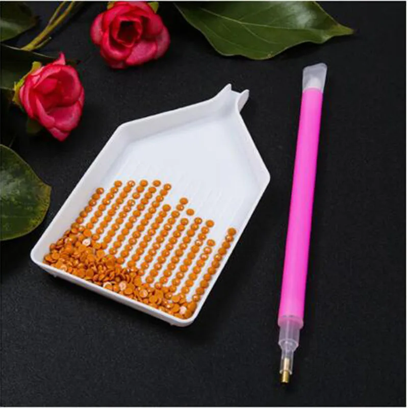 5D DIY Diamond Painting Accessories Tray Drill Plate Large Capacity 5D Diamond Painting Cross Stitch Embroidery Tools LD038