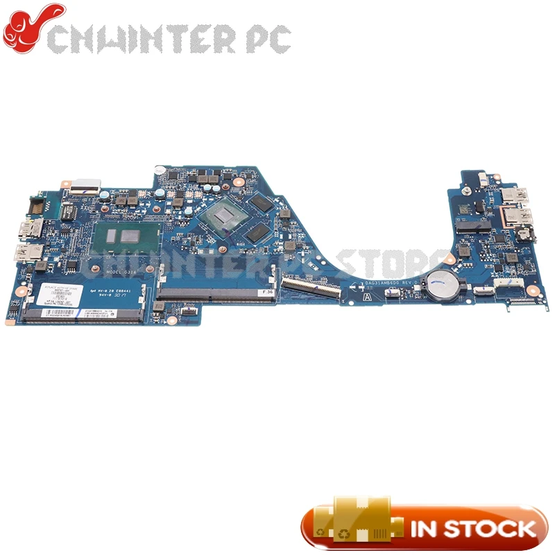 NOKOTION For HP Pavilion 14-AL 14-AL061NR Motherboard 903707-001 903707-601 L06043-601 DAG31AMB6D0 SR2ZU I5-7200U GeForce 940MX |