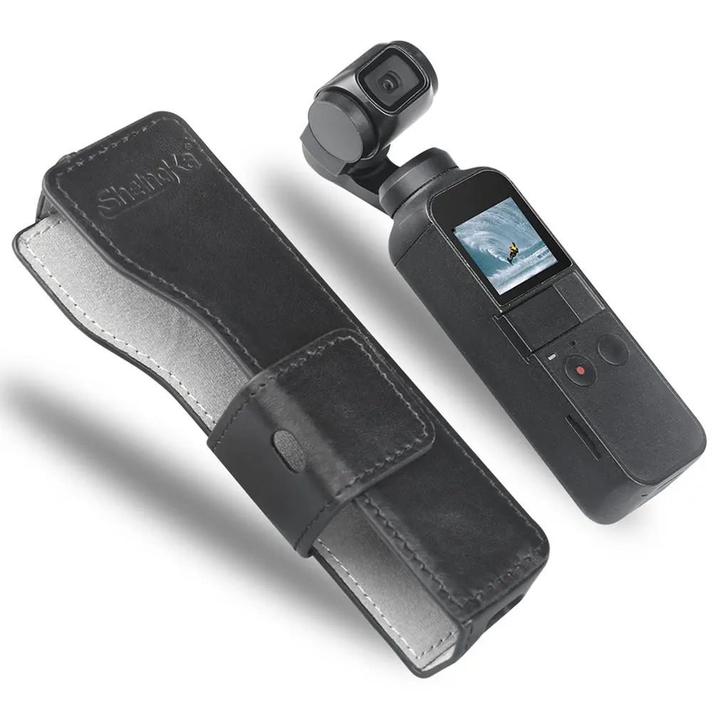 

Handheld Camera Case Slim Inner Bag PU Leather Ultra Thin Anti Scratch Flip Protective Cover Gimbal Magnetic For Dji OSMO Pocket