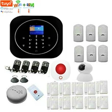 Tuya Android IOS App Беспроводная GSM домашняя сигнализация SIM умный дом защита от взлома wifi IP HD камера сигнализация