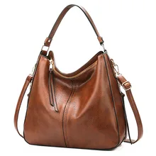 Роскошная женская кожаная сумка-мессенджер женская сумка на плечо брендовая коричневая мягкая сумка из спилка Женская сумка через плечо