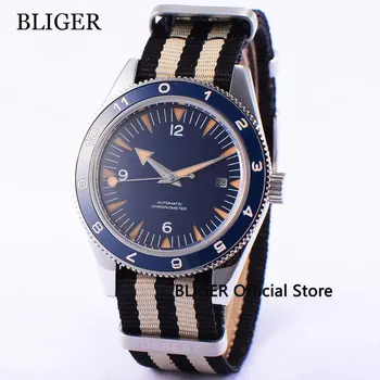 

41mm Blue Sterile Dial Ceramic Rotating Bezel Luminous Marks Date Display Sapphire Automatic Movement Men's Watch D86