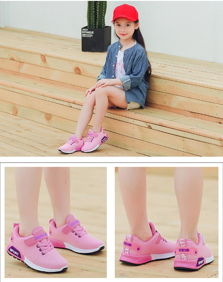 Children Sports Shoes,Boys Girls, Outsole Slip Patchwork Breathable Kids Sneakers Child Running Shoe Children's Shoes