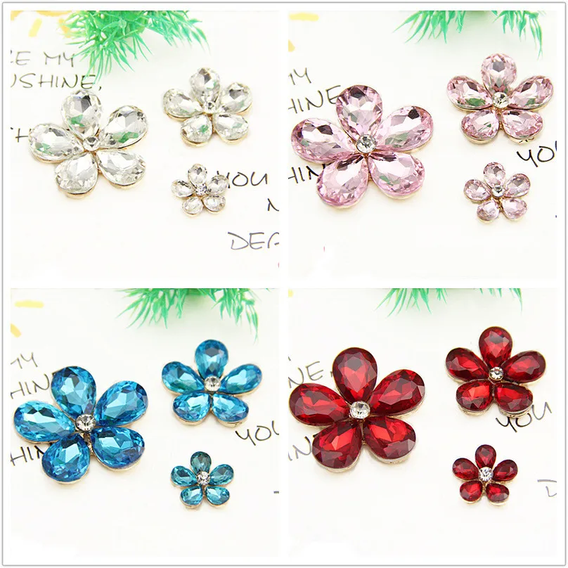 

Min order 10pcs/lot color glass core decoration cartoon flower shape floating locket charms diy jewelry earing garment accessory