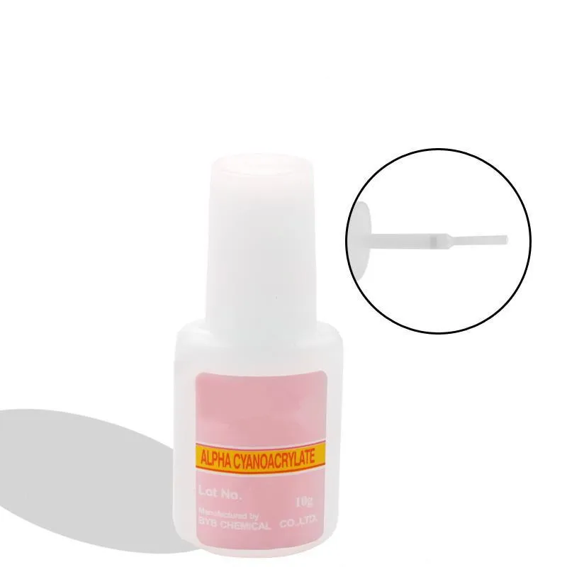 10 г клей для дизайна ногтей с кисточкой накладные ногти блестящий УФ акриловый