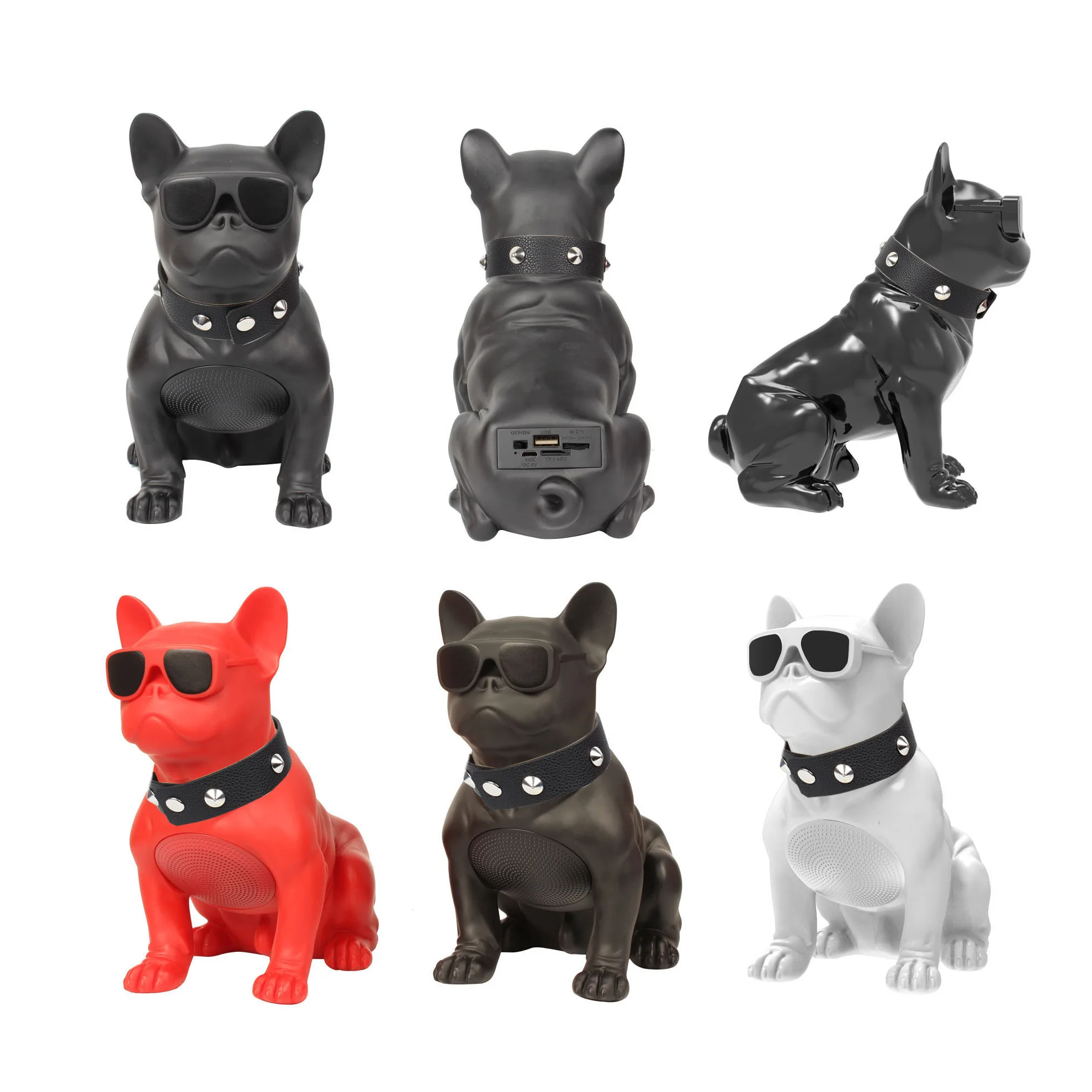 Wireless Bluetooth Speaker Bulldog Speaker Subwoofer Multipurpose Computer Speakers Portable HIFI Bass