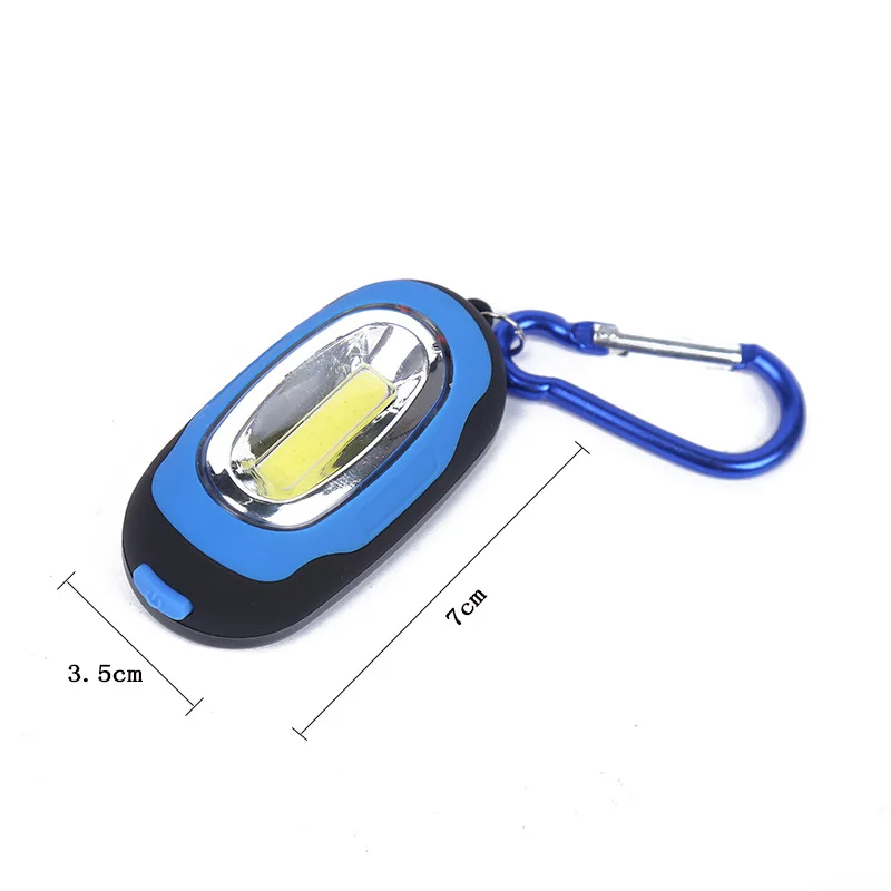 Hot Mini COB LED Flashlight Waterproof Portable Keychain Torch Light