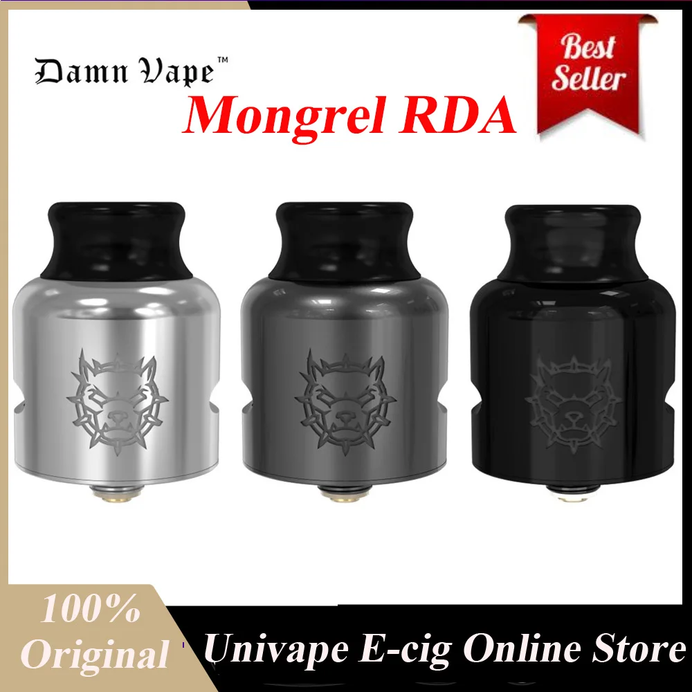Оригинальный Новый атомайзер Go Pro Mongrel RDA 1 5 мл BF 510 контактный бак Dual Post Build Deck Vape