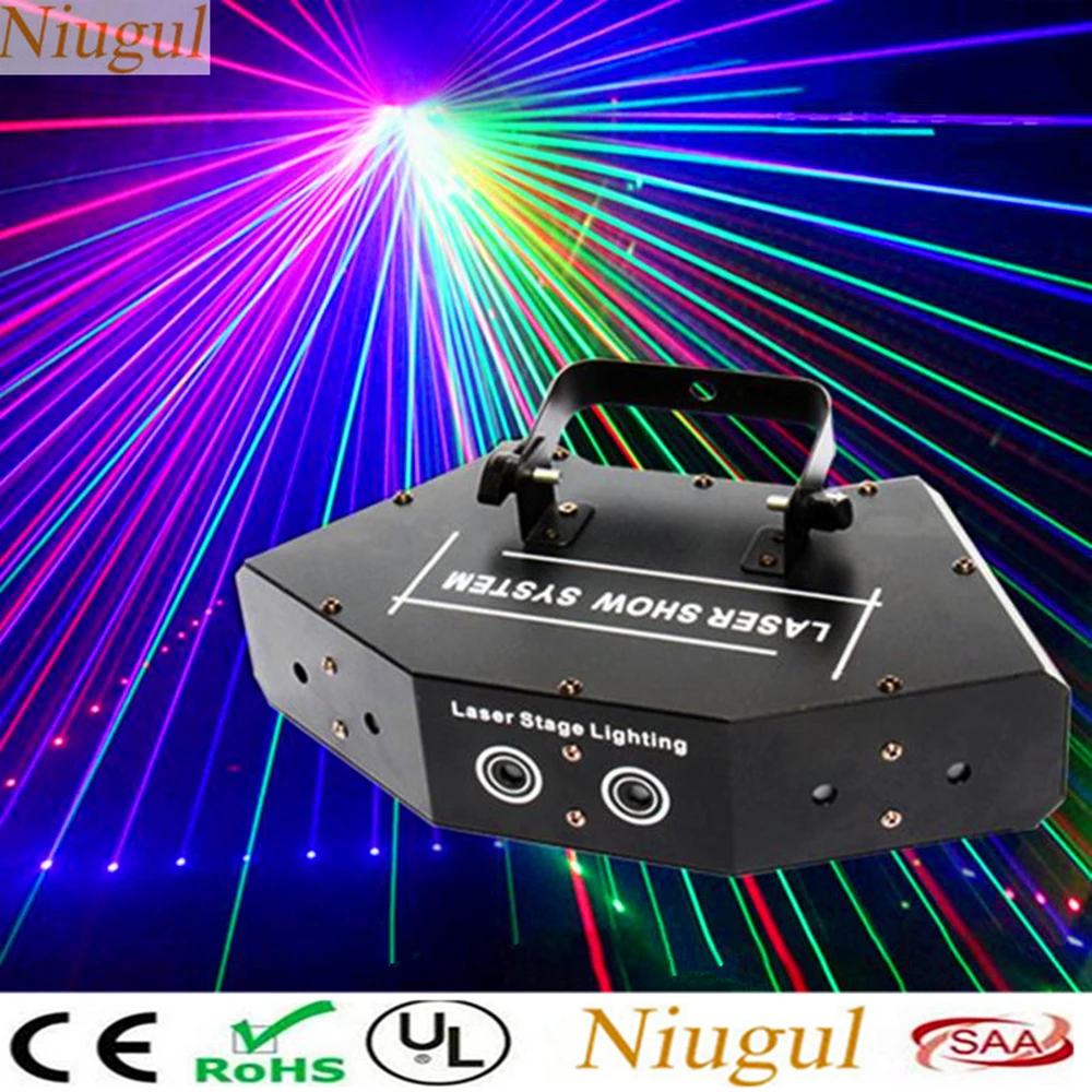 

Six-eye Fan-Shaped RGB Scan Laser/DMX512 Linear Beam Stage Effect Lighting/Laser Show System /6 Lens Disco Laser Light Scanner